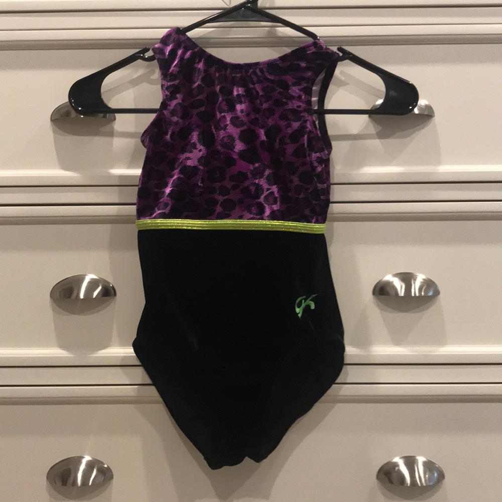 velvet leopard gk  gymnastics leotard